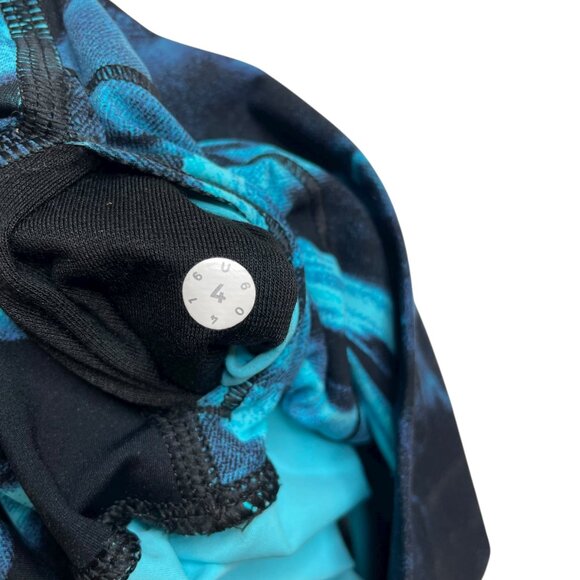 Lululemon Wunder Under Leggings Blue Marble Print U60416 Size 4 - Picture 5 of 6